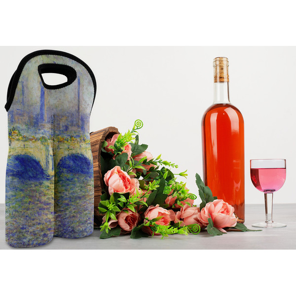 Waterloo Bridge by Claude Monet Double Wine Tote - LIFESTYLE (new)