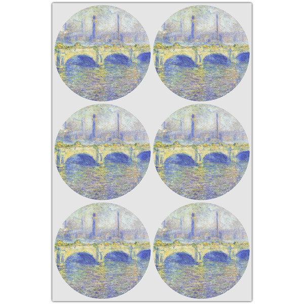 Waterloo Bridge by Claude Monet Drink Topper - Large - Set of 6