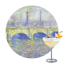 Waterloo Bridge by Claude Monet Printed Drink Topper - 3.25"