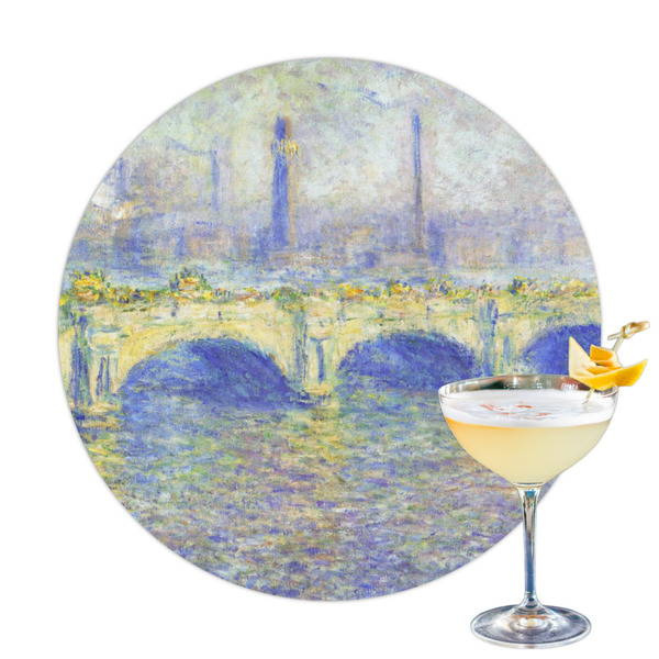 Custom Waterloo Bridge by Claude Monet Printed Drink Topper