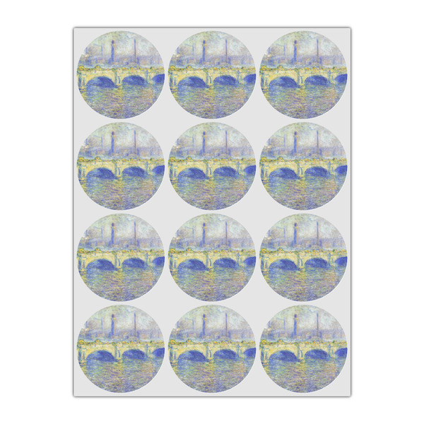 Waterloo Bridge by Claude Monet Drink Topper - Small - Set of 12