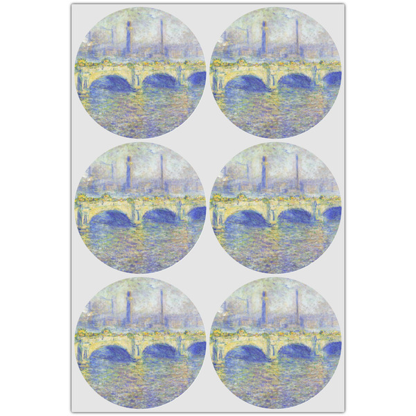 Waterloo Bridge by Claude Monet Drink Topper - XLarge - Set of 6