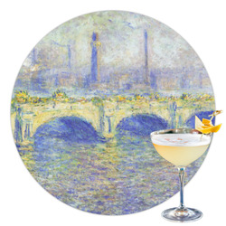 Waterloo Bridge by Claude Monet Printed Drink Topper - 3.5"