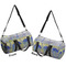 Waterloo Bridge by Claude Monet Duffle bag large front and back sides