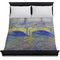 Waterloo Bridge by Claude Monet Duvet Cover - Queen - On Bed - No Prop