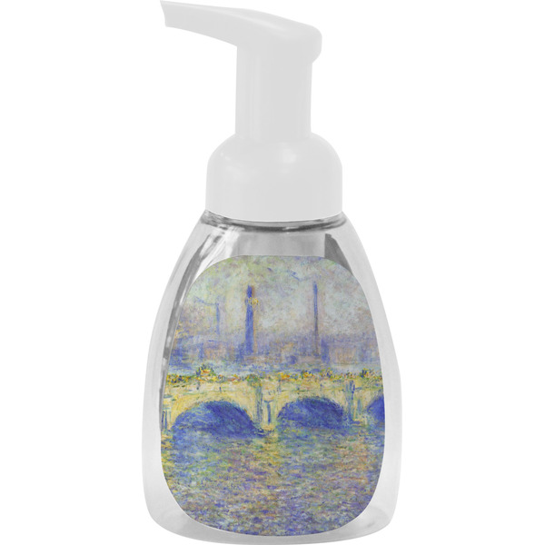 Custom Waterloo Bridge by Claude Monet Foam Soap Bottle - White