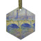 Waterloo Bridge by Claude Monet Frosted Glass Ornament - Hexagon