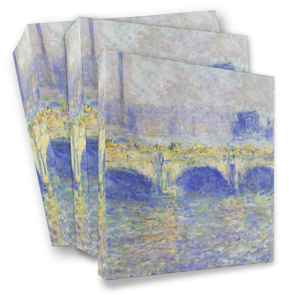 Custom Waterloo Bridge by Claude Monet 3 Ring Binder - Full Wrap