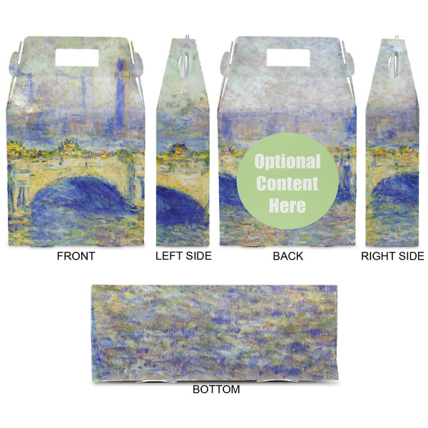 Waterloo Bridge by Claude Monet Gable Favor Box - Approval