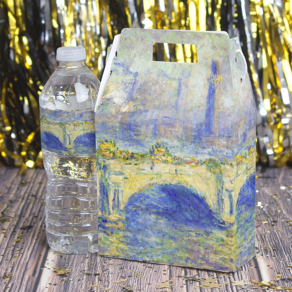 Waterloo Bridge by Claude Monet Gable Favor Box - In Context