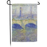 Waterloo Bridge by Claude Monet Small Garden Flag - Double Sided
