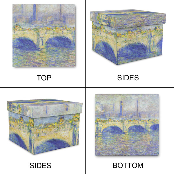 Waterloo Bridge by Claude Monet Gift Boxes with Lid - Canvas Wrapped - Small - Approval