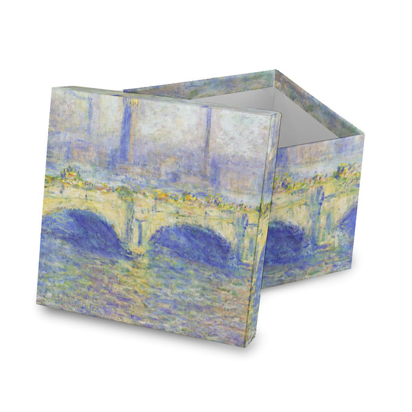 Custom Waterloo Bridge by Claude Monet Gift Box with Lid - Canvas Wrapped