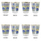 Waterloo Bridge by Claude Monet Glass Shot Glass - with gold rim - Set of 4 - APPROVAL