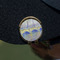 Waterloo Bridge by Claude Monet Golf Ball Marker Hat Clip - Gold - On Hat