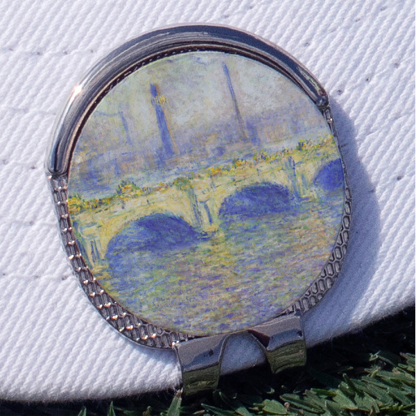 Custom Waterloo Bridge by Claude Monet Golf Ball Marker - Hat Clip