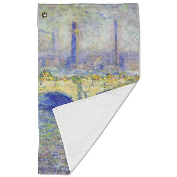 Waterloo Bridge by Claude Monet Golf Towel - Folded (Large)