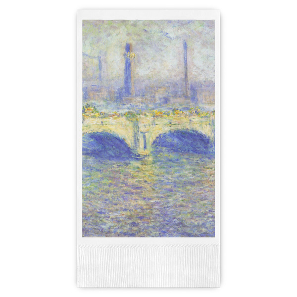Custom Waterloo Bridge by Claude Monet Guest Towels - Full Color