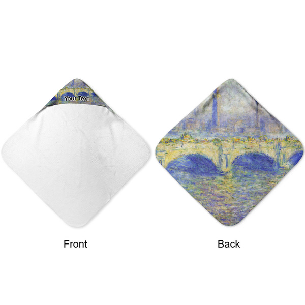 Waterloo Bridge by Claude Monet Hooded Baby Towel- Approval