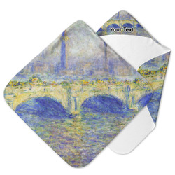 Waterloo Bridge by Claude Monet Hooded Baby Towel