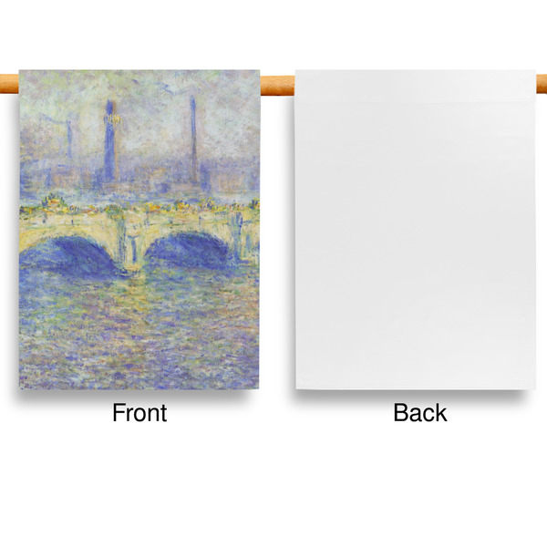 Waterloo Bridge by Claude Monet House Flags - Single Sided - APPROVAL