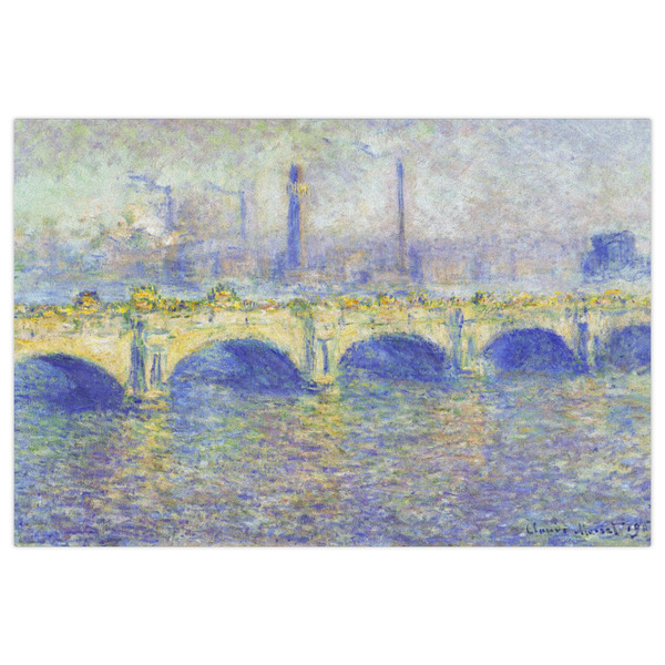 Waterloo Bridge by Claude Monet Indoor / Outdoor Rug - 2'x3' - Front Flat