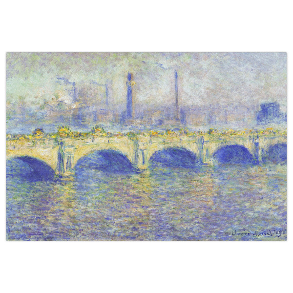 Waterloo Bridge by Claude Monet Indoor / Outdoor Rug - 4'x6' - Front Flat