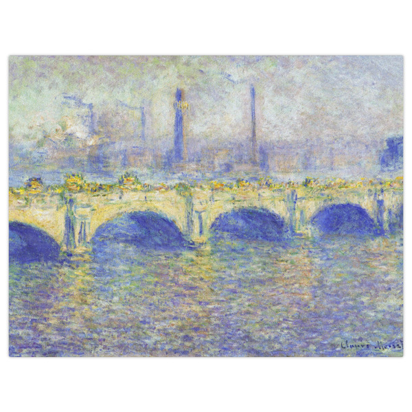 Waterloo Bridge by Claude Monet Indoor / Outdoor Rug - 6'x8' - Front Flat