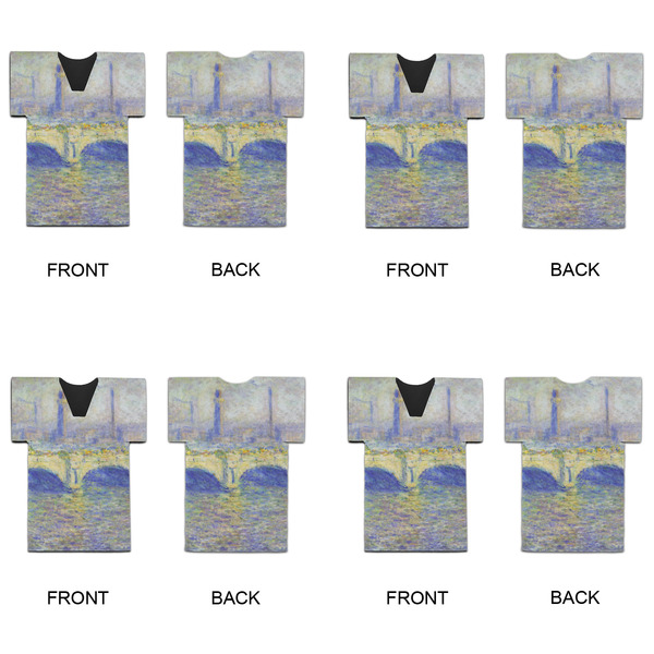 Waterloo Bridge by Claude Monet Jersey Bottle Cooler - Set of 4 - APPROVAL