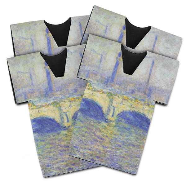 Waterloo Bridge by Claude Monet Jersey Bottle Cooler - Set of 4 - MAIN (flat)