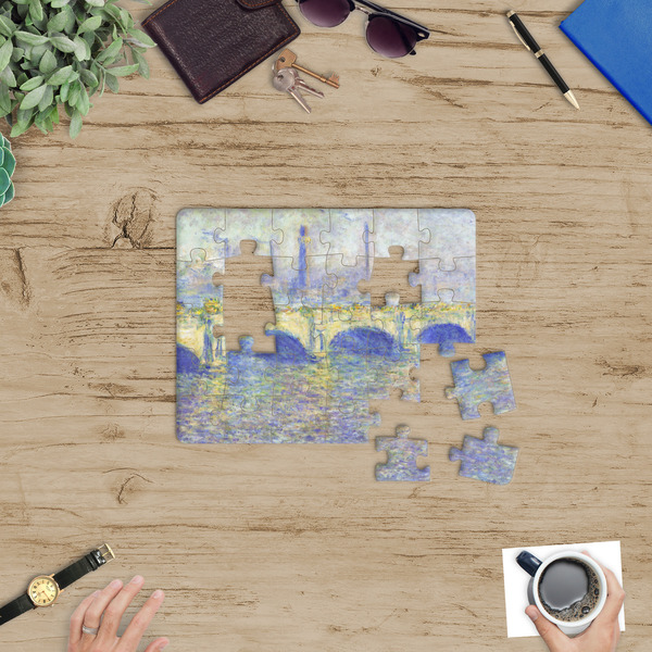 Waterloo Bridge by Claude Monet Jigsaw Puzzle 30 Piece - In Context