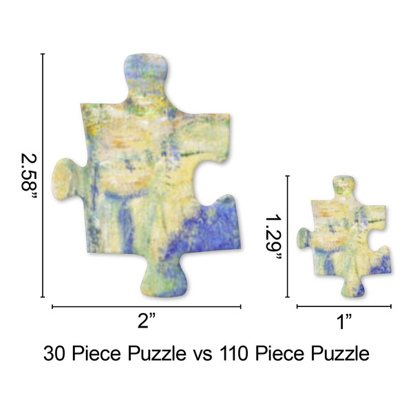 Waterloo Bridge by Claude Monet Jigsaw Puzzle - Piece Comparison
