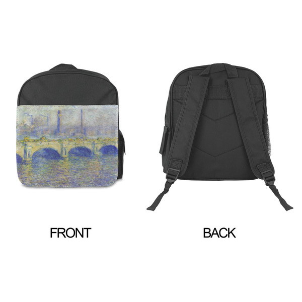 Waterloo Bridge by Claude Monet Kid's Backpack - Approval