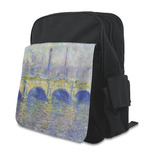 Waterloo Bridge by Claude Monet Preschool Backpack