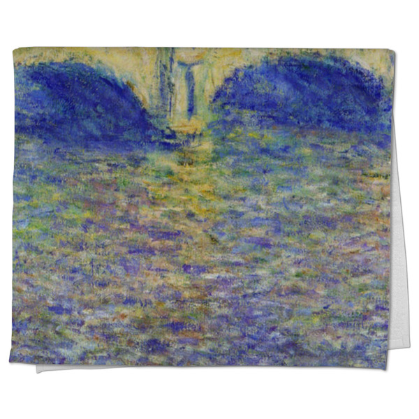 Custom Waterloo Bridge by Claude Monet Kitchen Towel - Poly Cotton
