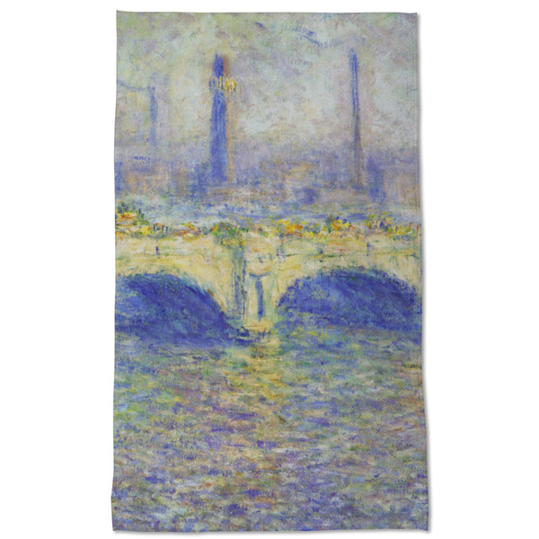 Waterloo Bridge by Claude Monet Kitchen Towel - Poly Cotton - Full Front
