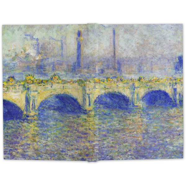 Waterloo Bridge by Claude Monet Large Hard Cover Journal - Apvl