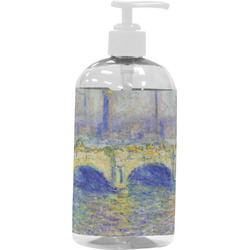 Waterloo Bridge by Claude Monet Plastic Soap / Lotion Dispenser (16 oz - Large - White)