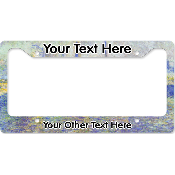 Custom Waterloo Bridge by Claude Monet License Plate Frame - Style B