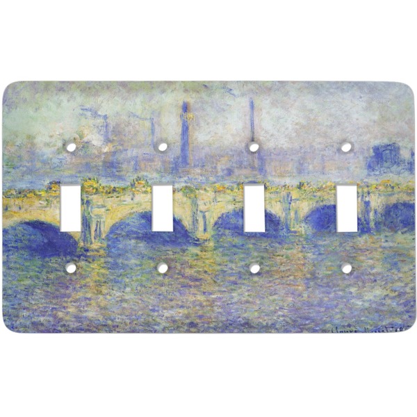 Custom Waterloo Bridge by Claude Monet Light Switch Cover (4 Toggle Plate)