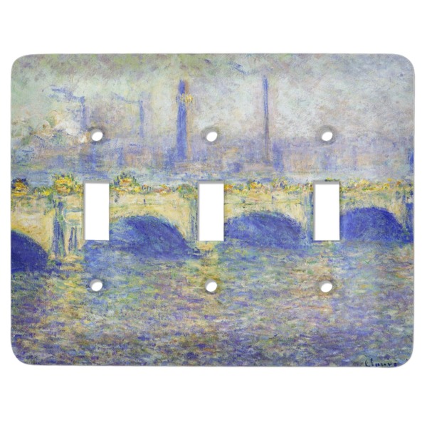 Custom Waterloo Bridge by Claude Monet Light Switch Cover (3 Toggle Plate)