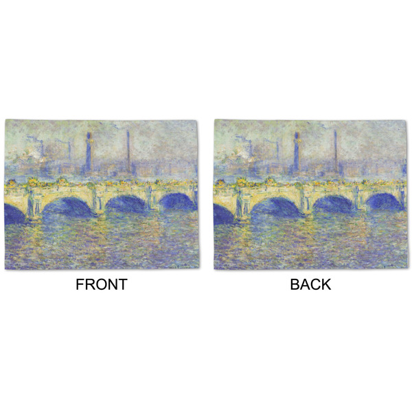 Waterloo Bridge by Claude Monet Linen Placemat - APPROVAL (double sided)