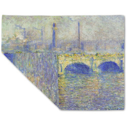 Waterloo Bridge by Claude Monet Double-Sided Linen Placemat - Single