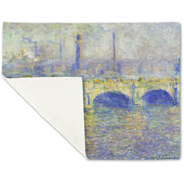 Waterloo Bridge by Claude Monet Linen Placemat - Folded Corner (single side)