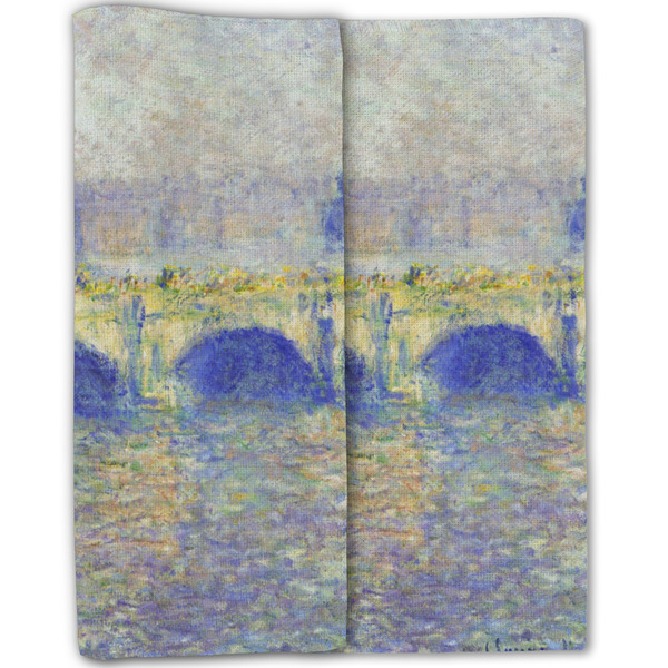 Waterloo Bridge by Claude Monet Linen Placemat - Folded Half (double sided)