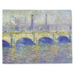 Waterloo Bridge by Claude Monet Single-Sided Linen Placemat - Single