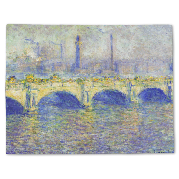 Custom Waterloo Bridge by Claude Monet Single-Sided Linen Placemat - Single