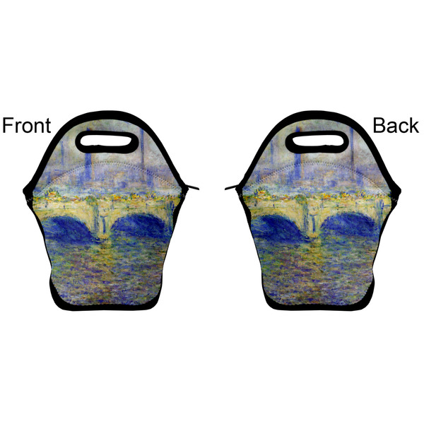 Waterloo Bridge by Claude Monet Lunch Bag - Front and Back