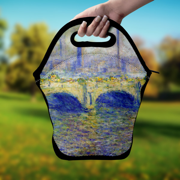 Waterloo Bridge by Claude Monet Lunch Bag - Hand