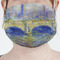 Waterloo Bridge by Claude Monet Mask - Pleated (new) Front View on Girl